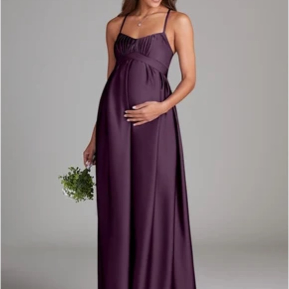 Azazie Elegant Purple Maternity Dress